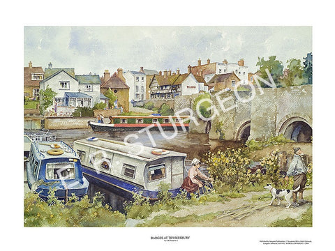 Barges at Tewkesbury, Gloucestershire