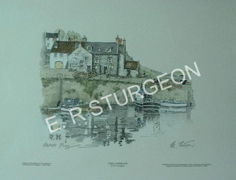 Crail Harbour, Fife, Scotland - Hand Tinted