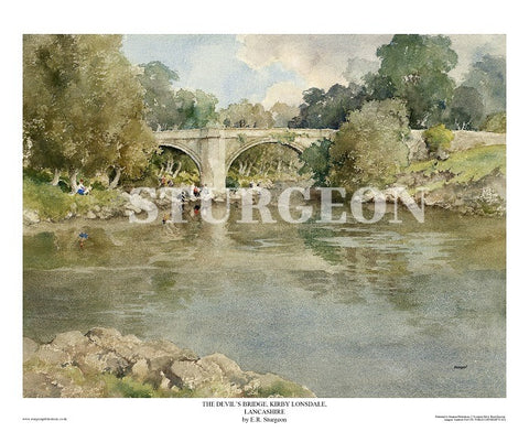 Devil's Bridge, Kirkby Lonsdale, Lancashire - Giclee Open Edition Print
